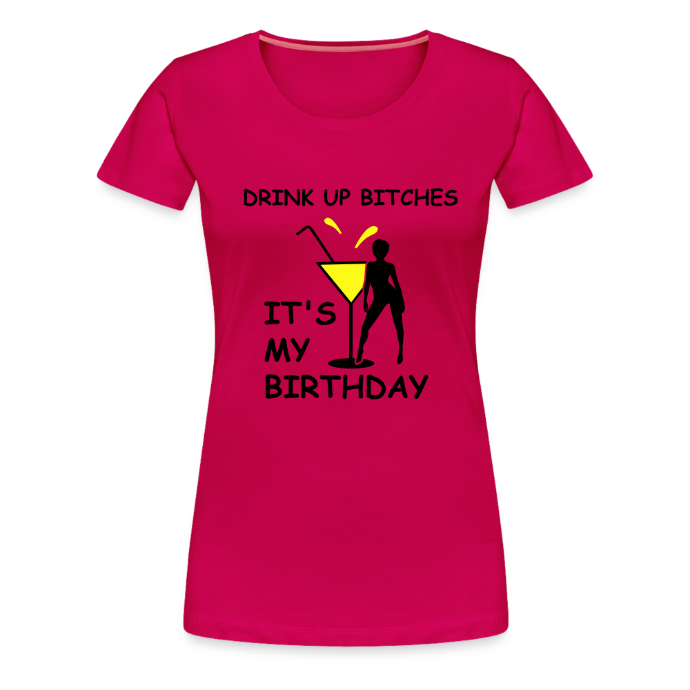 HAPPY BIRTHDAY Women’s Premium T-Shirt - dark pink