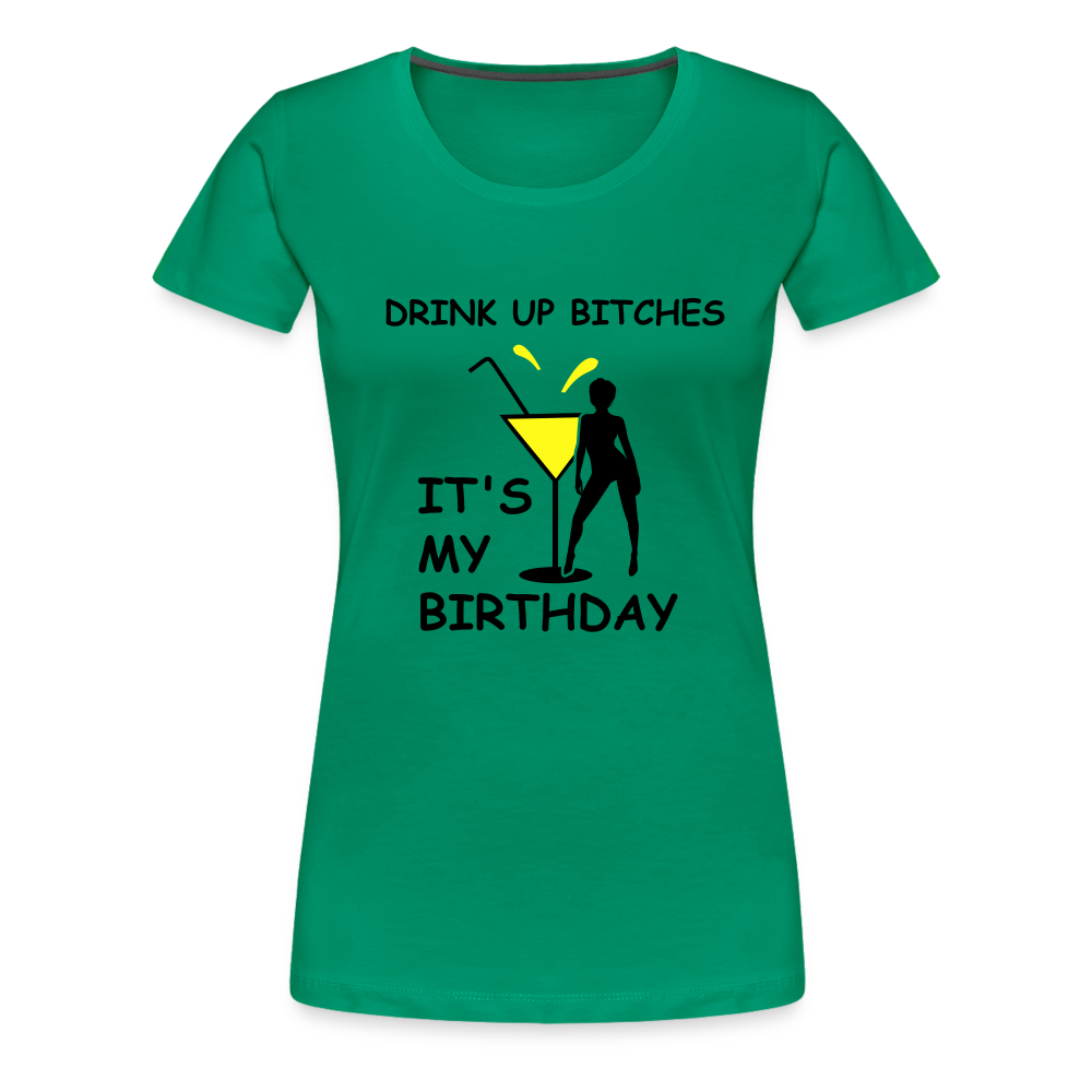 HAPPY BIRTHDAY Women’s Premium T-Shirt - kelly green