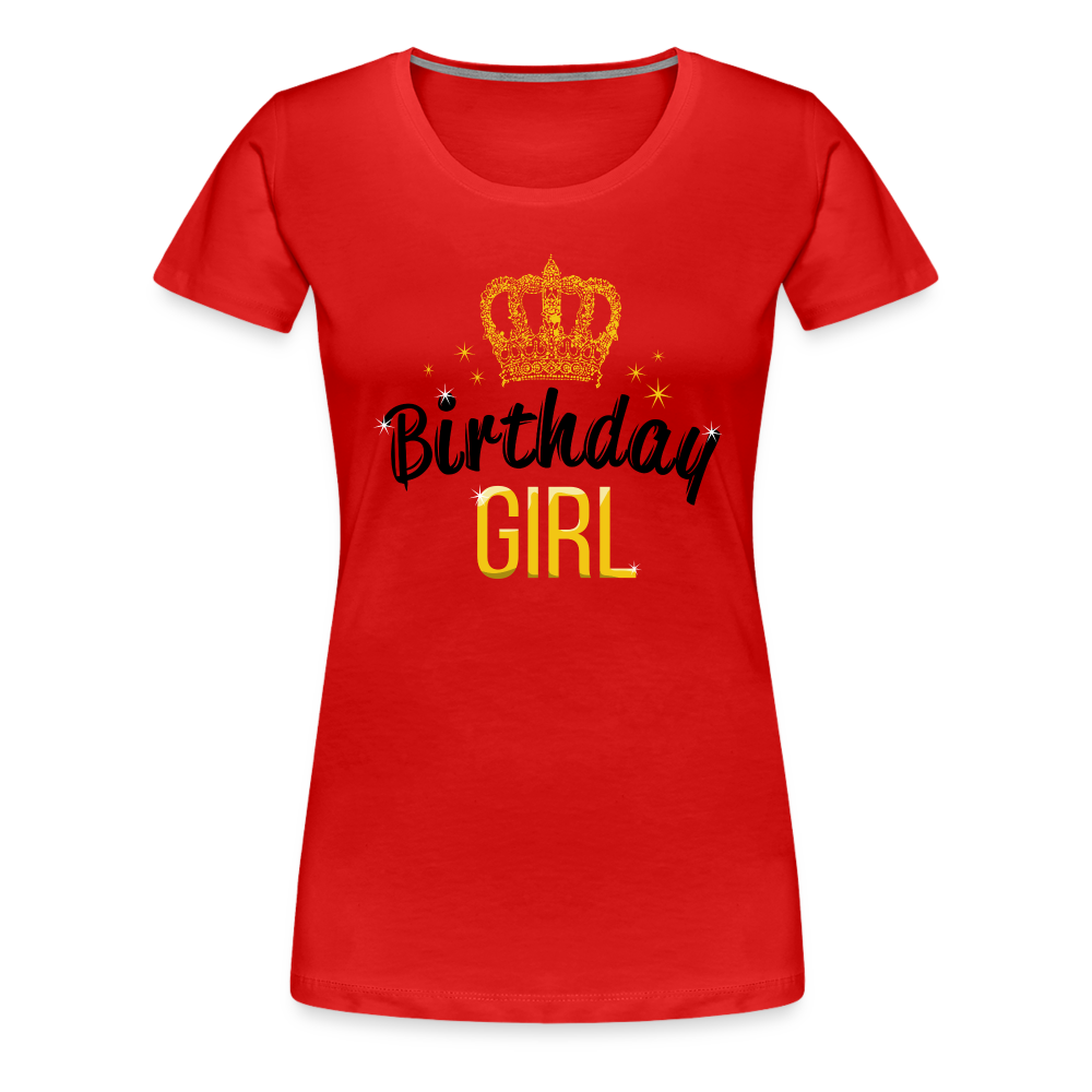 HAPPY BIRTHDAY Women’s Premium T-Shirt - red