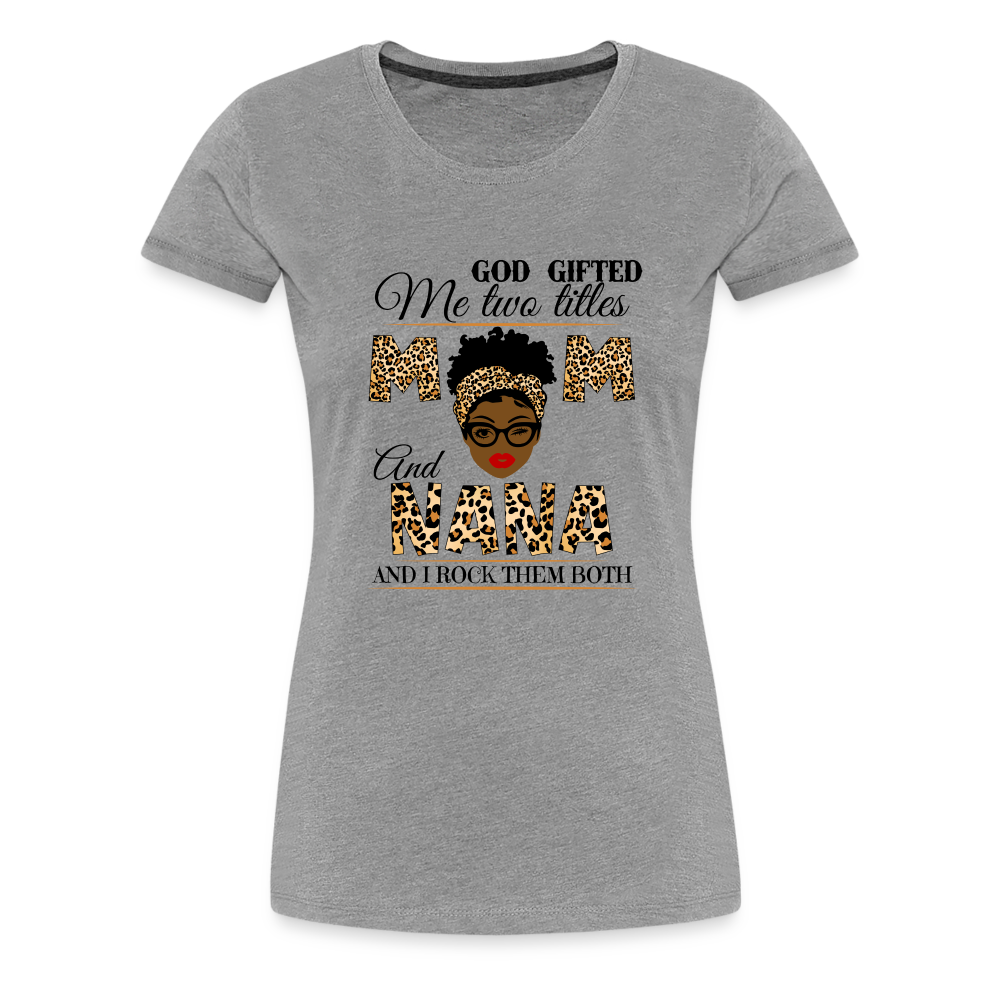 Nana Women’s Premium T-Shirt - heather gray