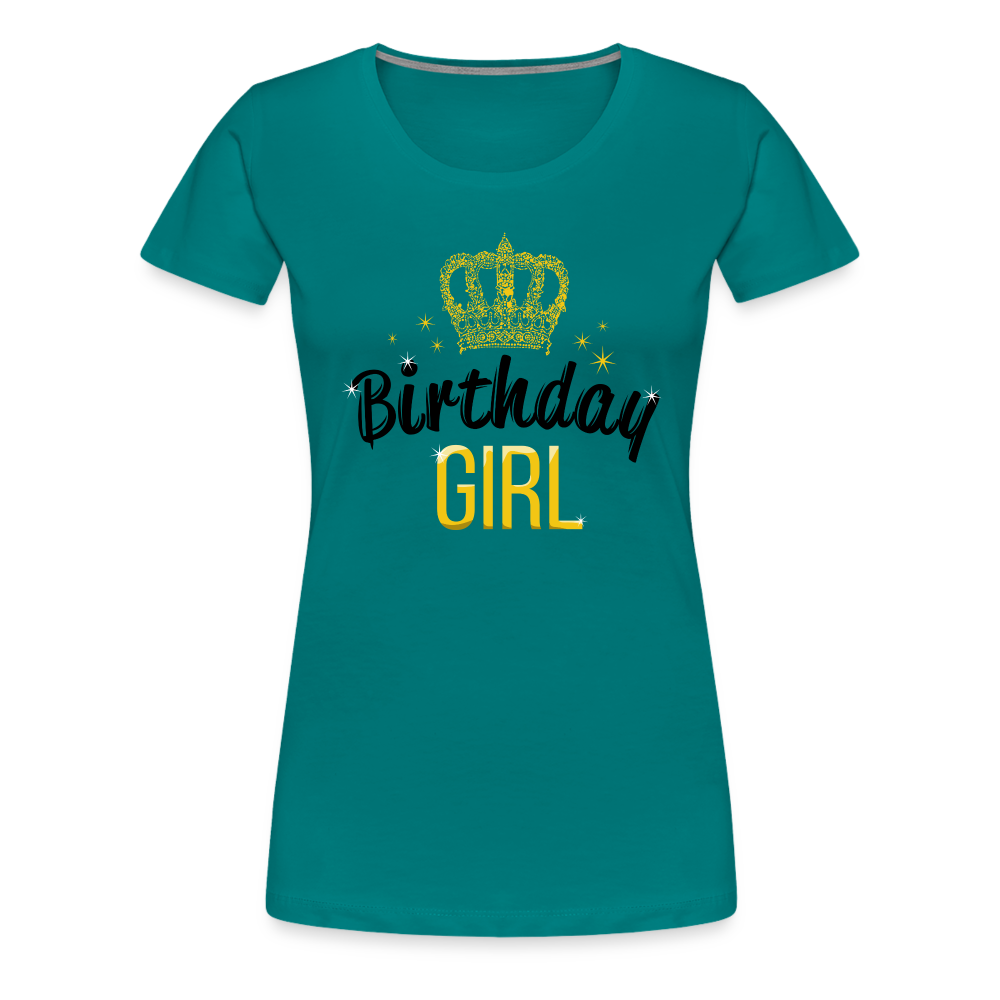 HAPPY BIRTHDAY Women’s Premium T-Shirt - teal