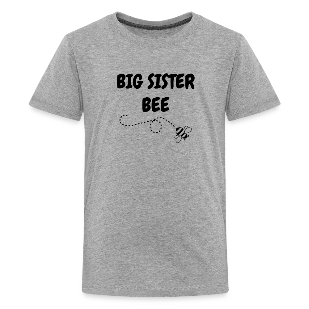 Big Sisiter Bee Kids' Premium T-Shirt - heather gray