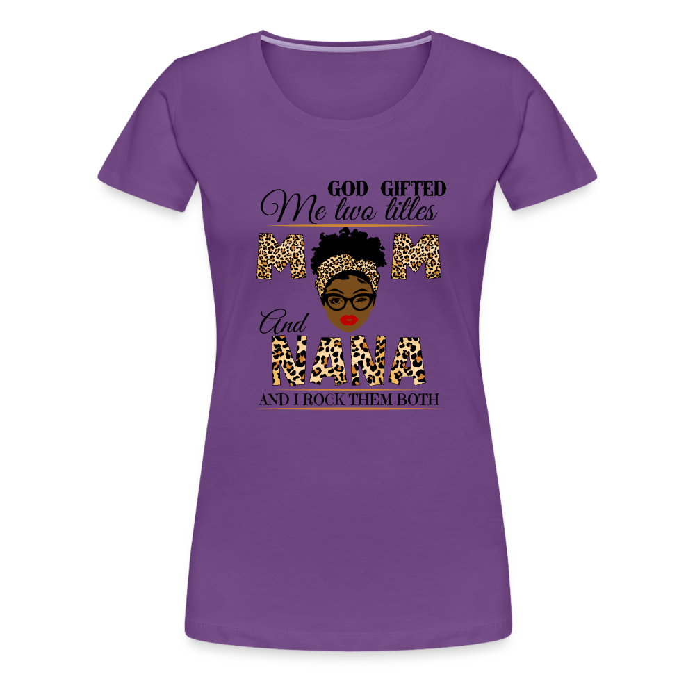 Nana Women’s Premium T-Shirt - purple