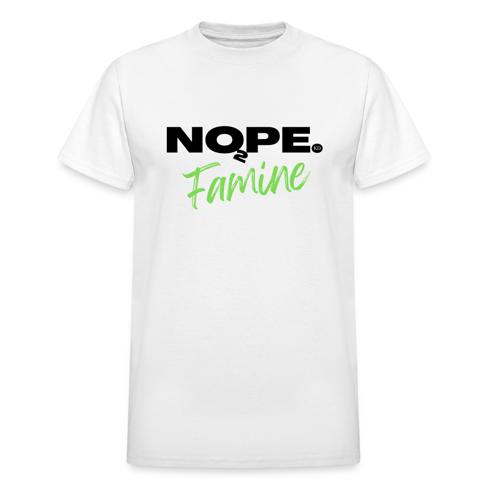 STANDING STRONG NOPE TO FAMINE Gildan Ultra Cotton Adult T-Shirt - white
