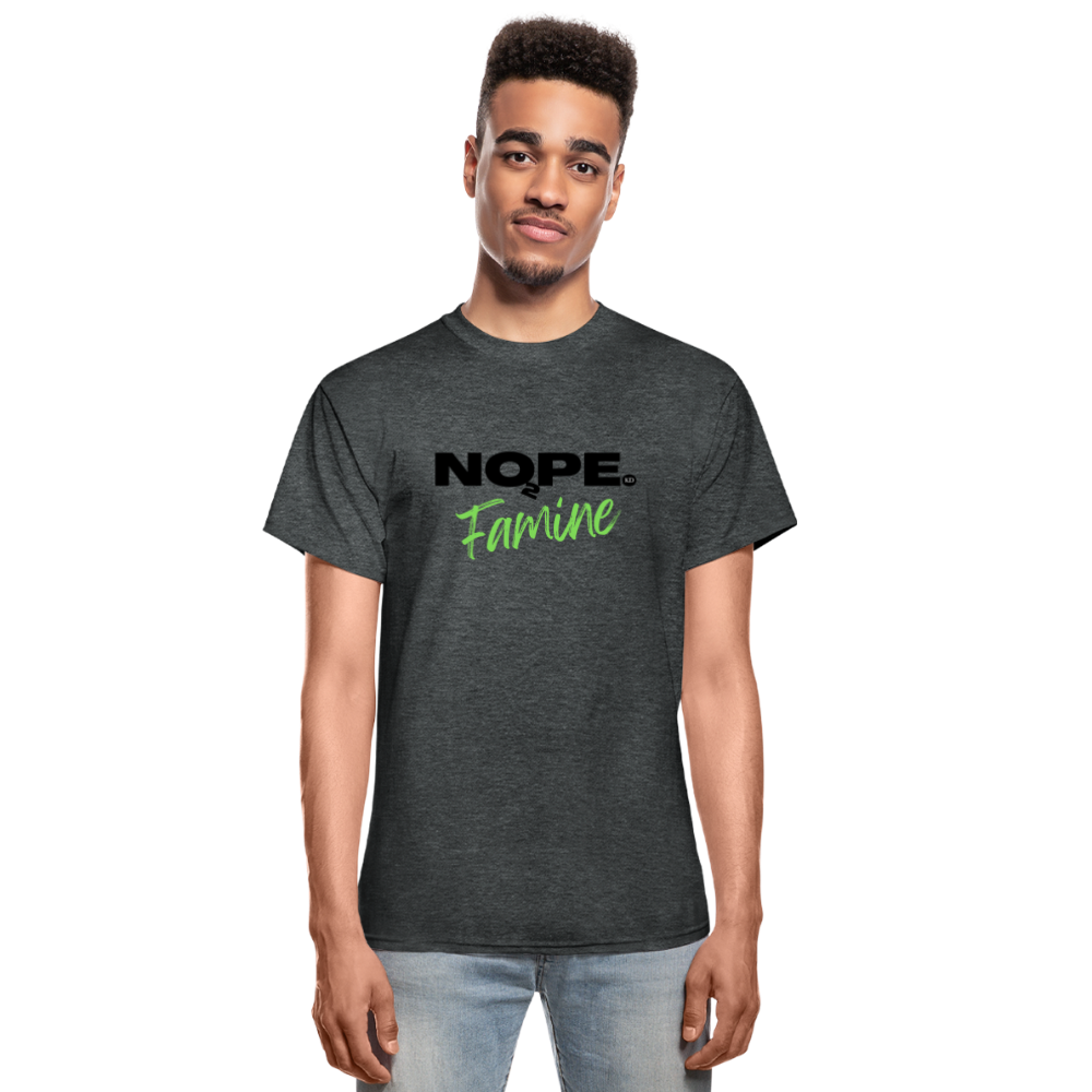 STANDING STRONG NOPE TO FAMINE Gildan Ultra Cotton Adult T-Shirt - deep heather