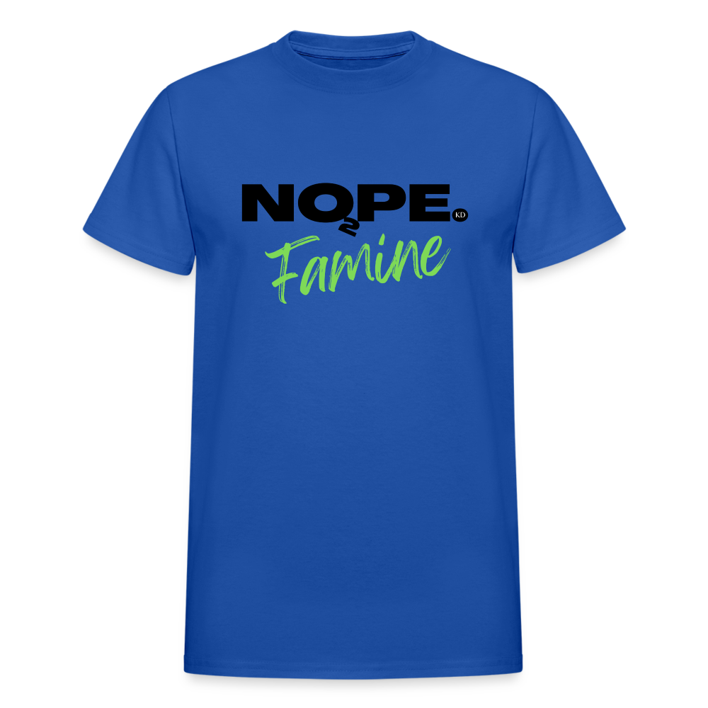 STANDING STRONG NOPE TO FAMINE Gildan Ultra Cotton Adult T-Shirt - royal blue