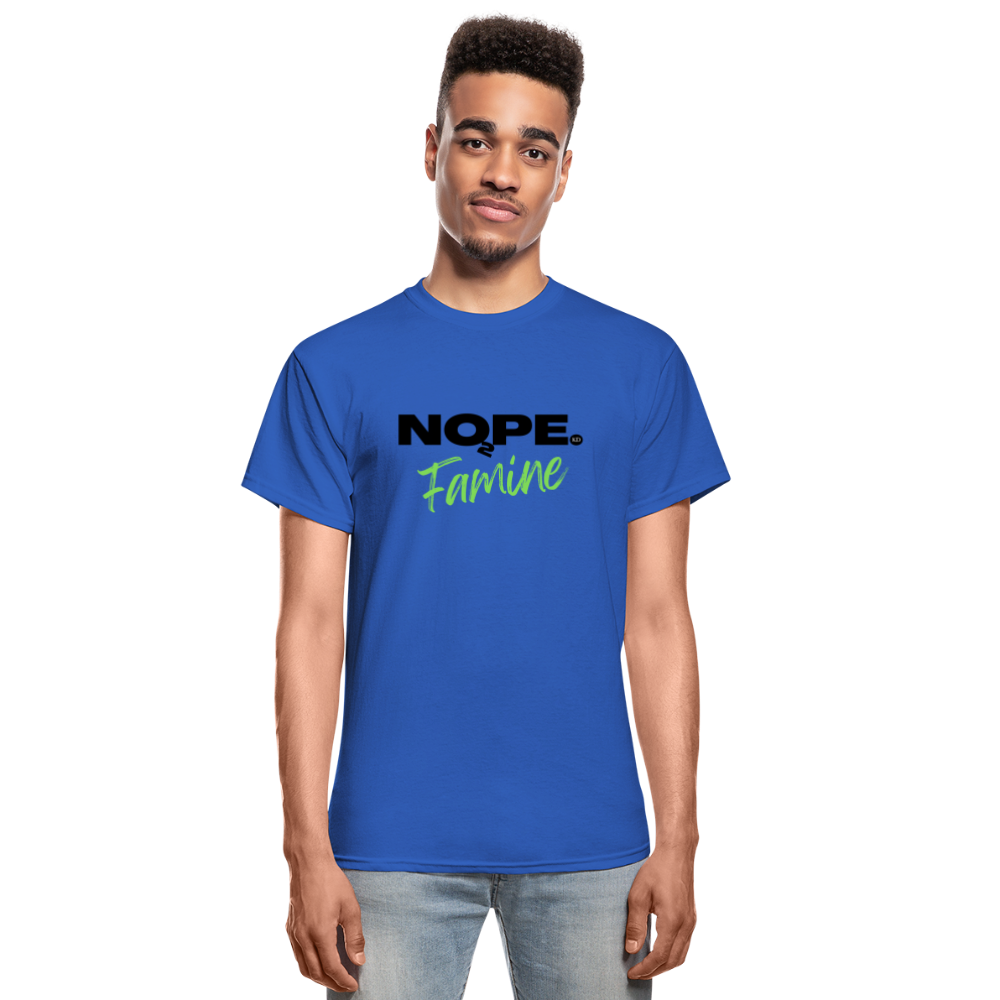 STANDING STRONG NOPE TO FAMINE Gildan Ultra Cotton Adult T-Shirt - royal blue