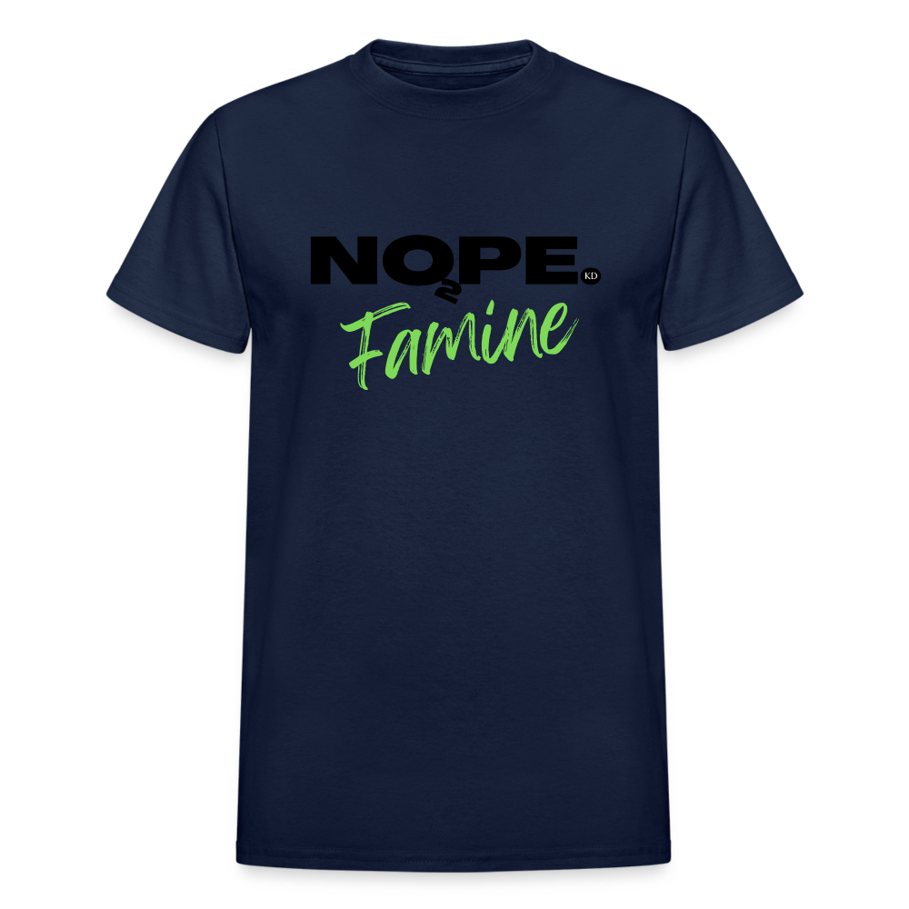 STANDING STRONG NOPE TO FAMINE Gildan Ultra Cotton Adult T-Shirt - navy