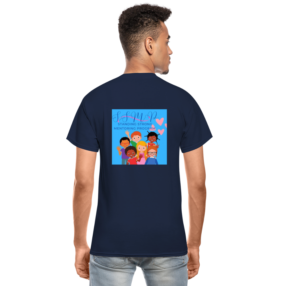 STANDING STRONG NOPE TO FAMINE Gildan Ultra Cotton Adult T-Shirt - navy