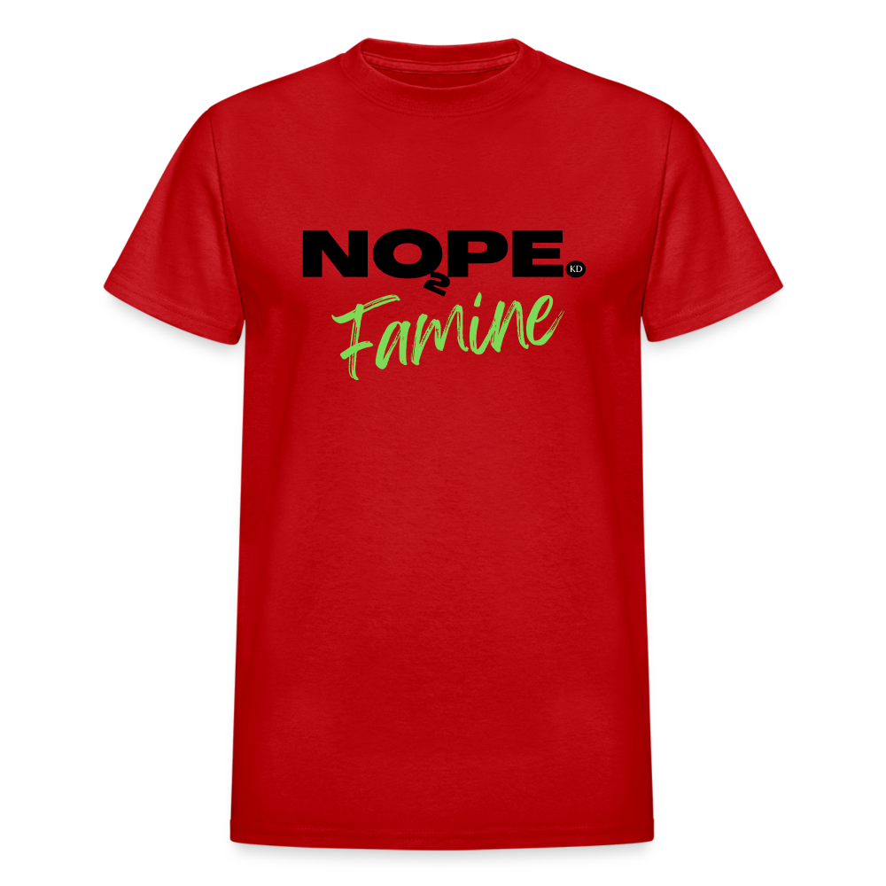 STANDING STRONG NOPE TO FAMINE Gildan Ultra Cotton Adult T-Shirt - red
