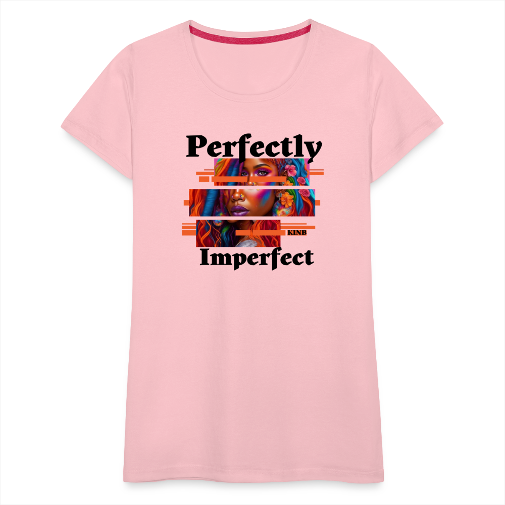 Perfectly Imperfect Women’s Premium T-Shirt - pink