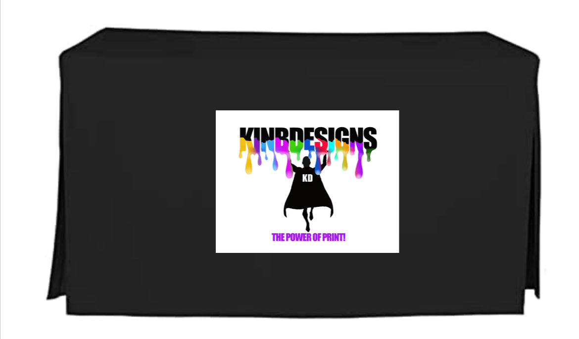 Personalized 6-foot Logo Tablecloth