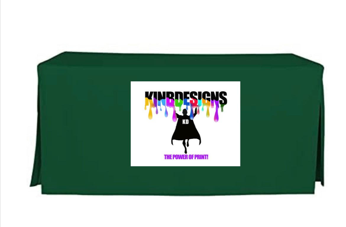 Personalized 6-foot Logo Tablecloth