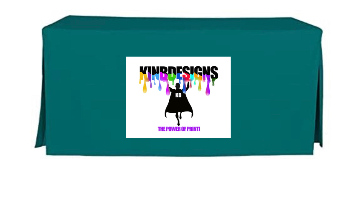 Personalized 6-foot Logo Tablecloth