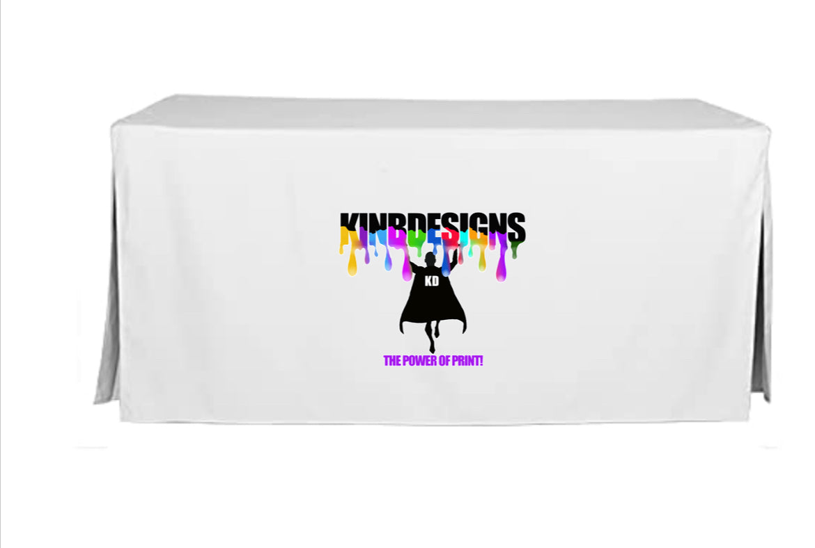 Personalized 6-foot Logo Tablecloth