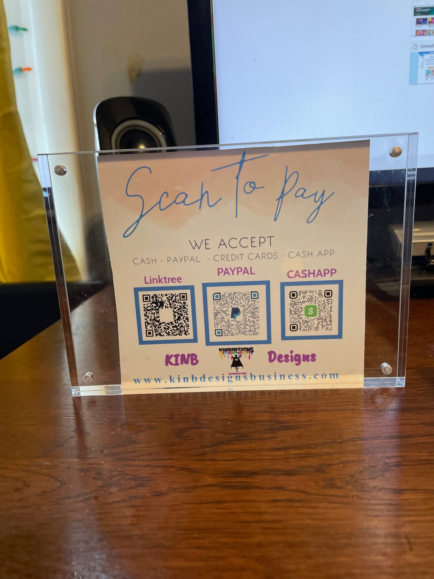 Personalized 5x7 QR Sign