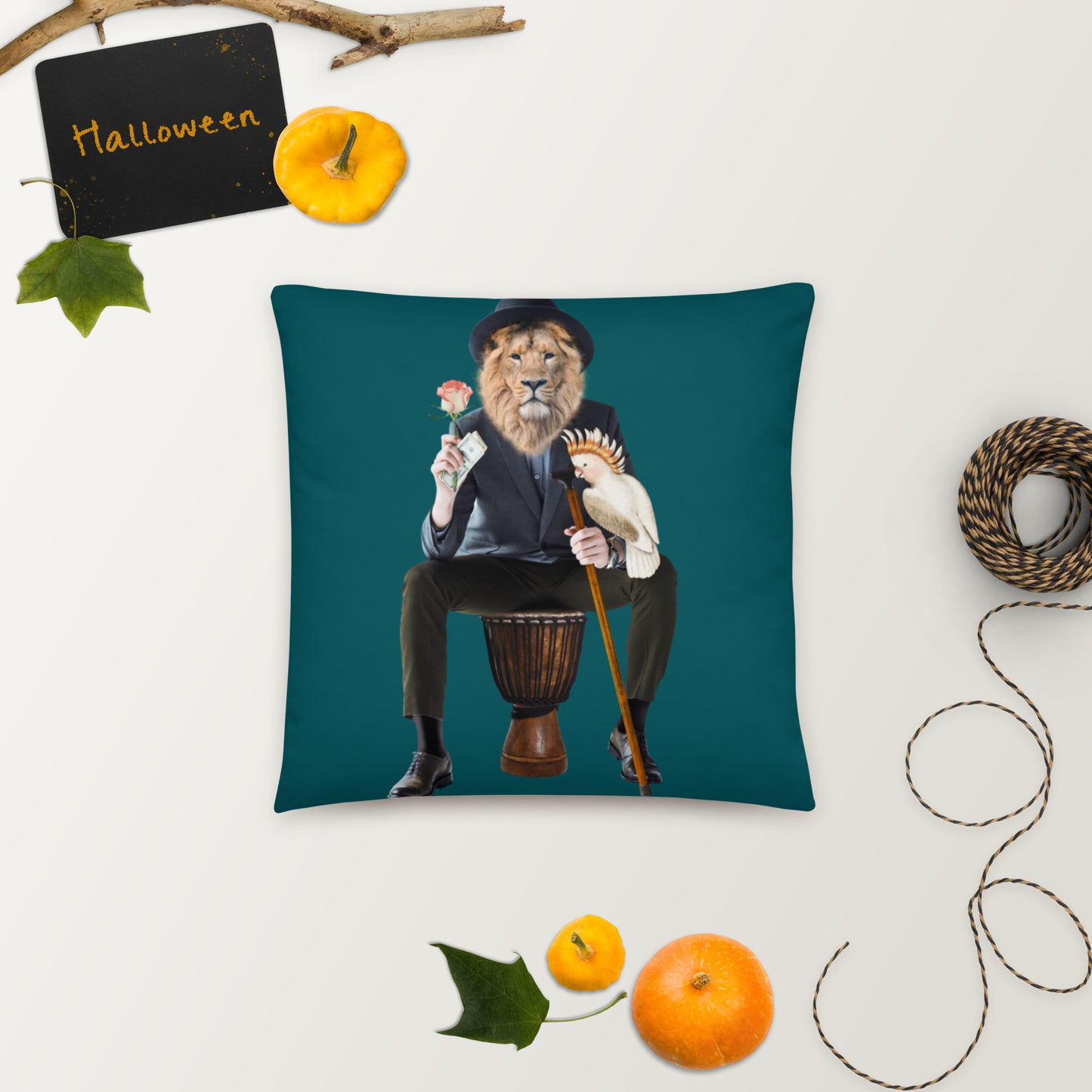 NEVER GIVE UP Basic Pillow