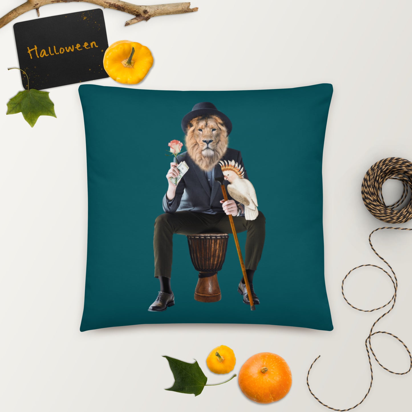 NEVER GIVE UP Basic Pillow