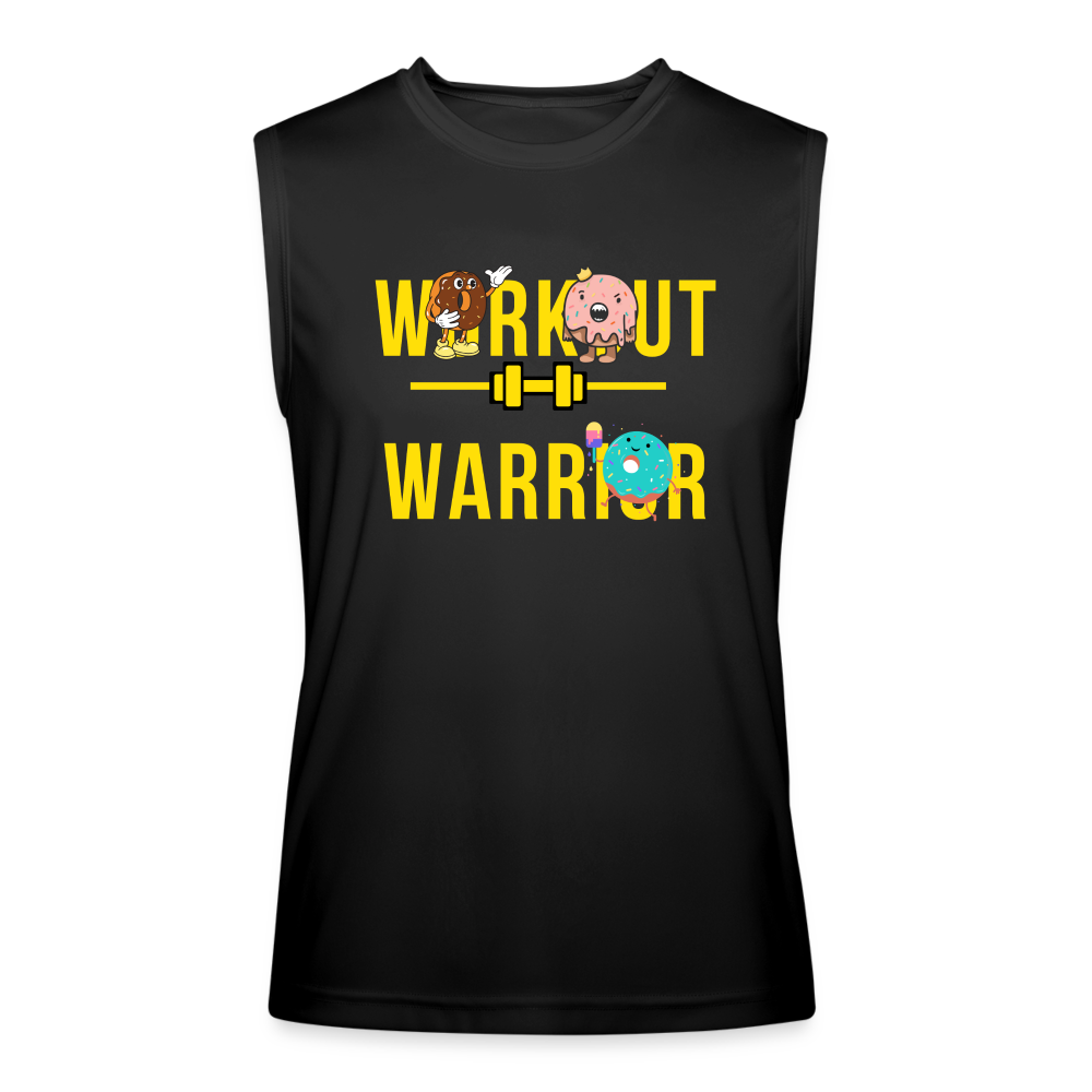 WORKOUT WARRIOR Men’s Performance Sleeveless Shirt - black