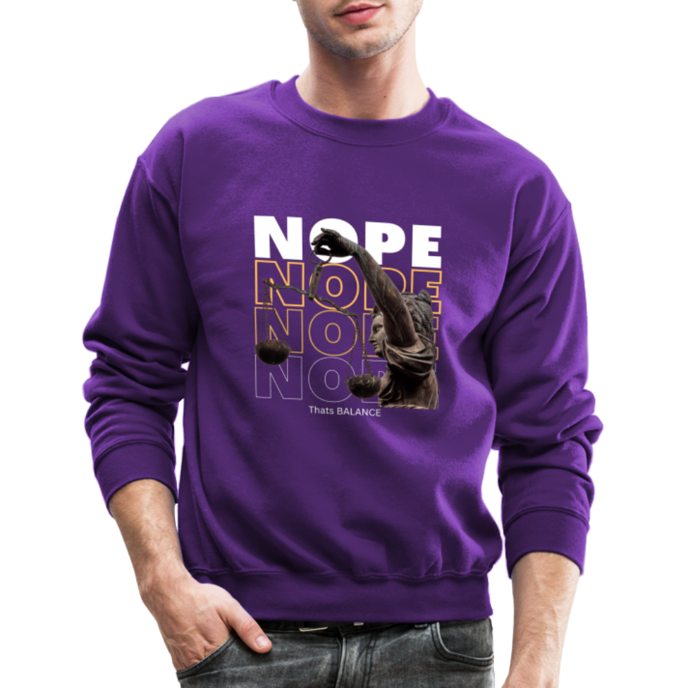 NOPE. is Balance Crewneck Sweatshirt - purple