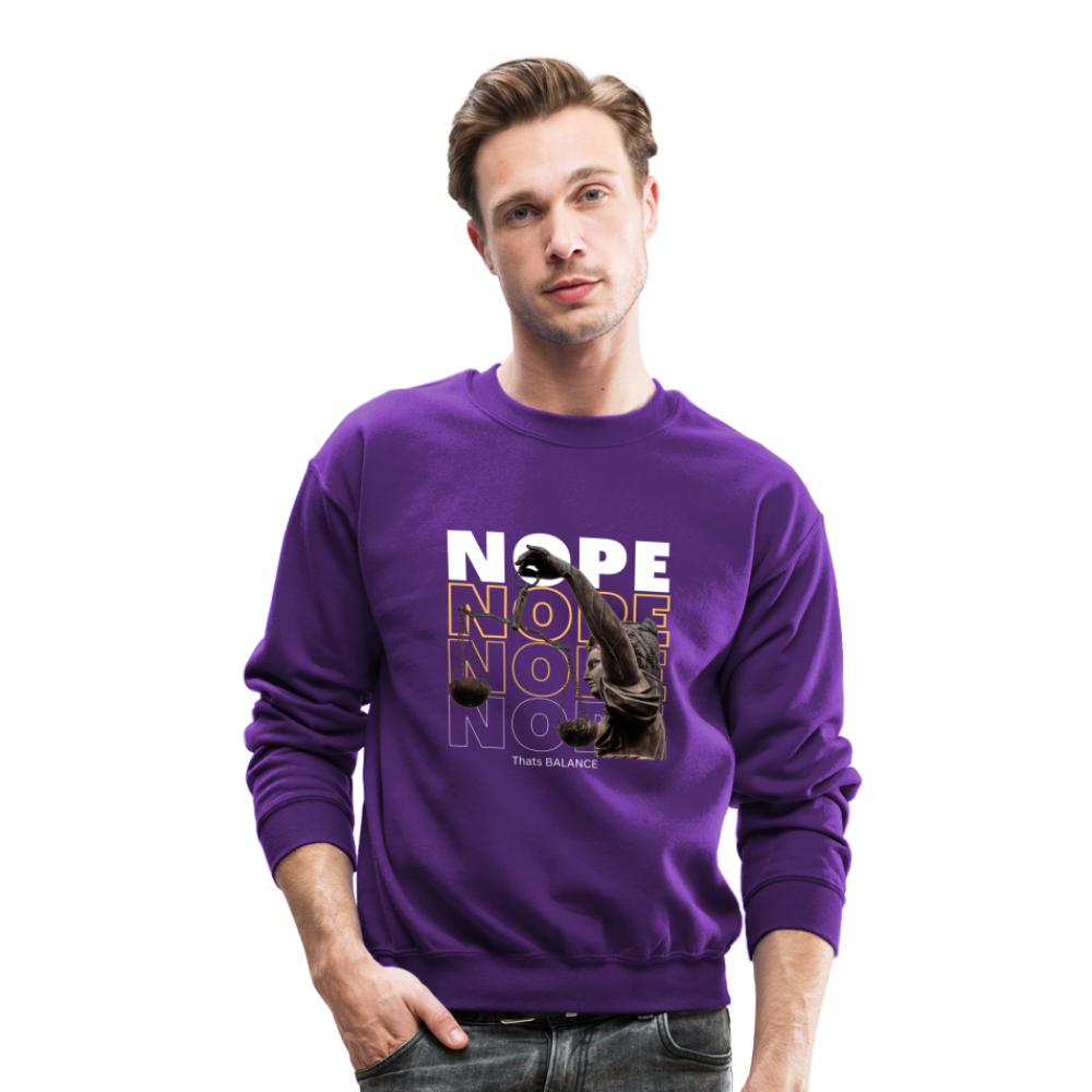 NOPE. is Balance Crewneck Sweatshirt - purple