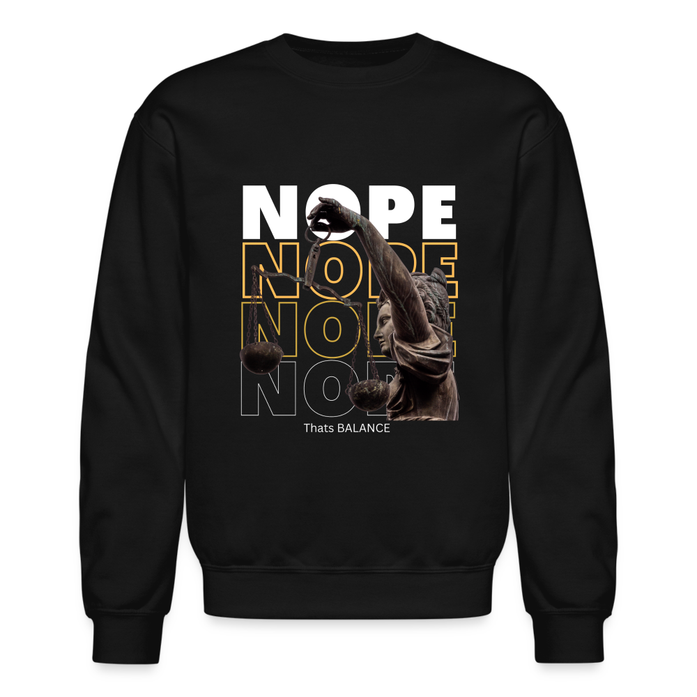 NOPE. is Balance Crewneck Sweatshirt - black