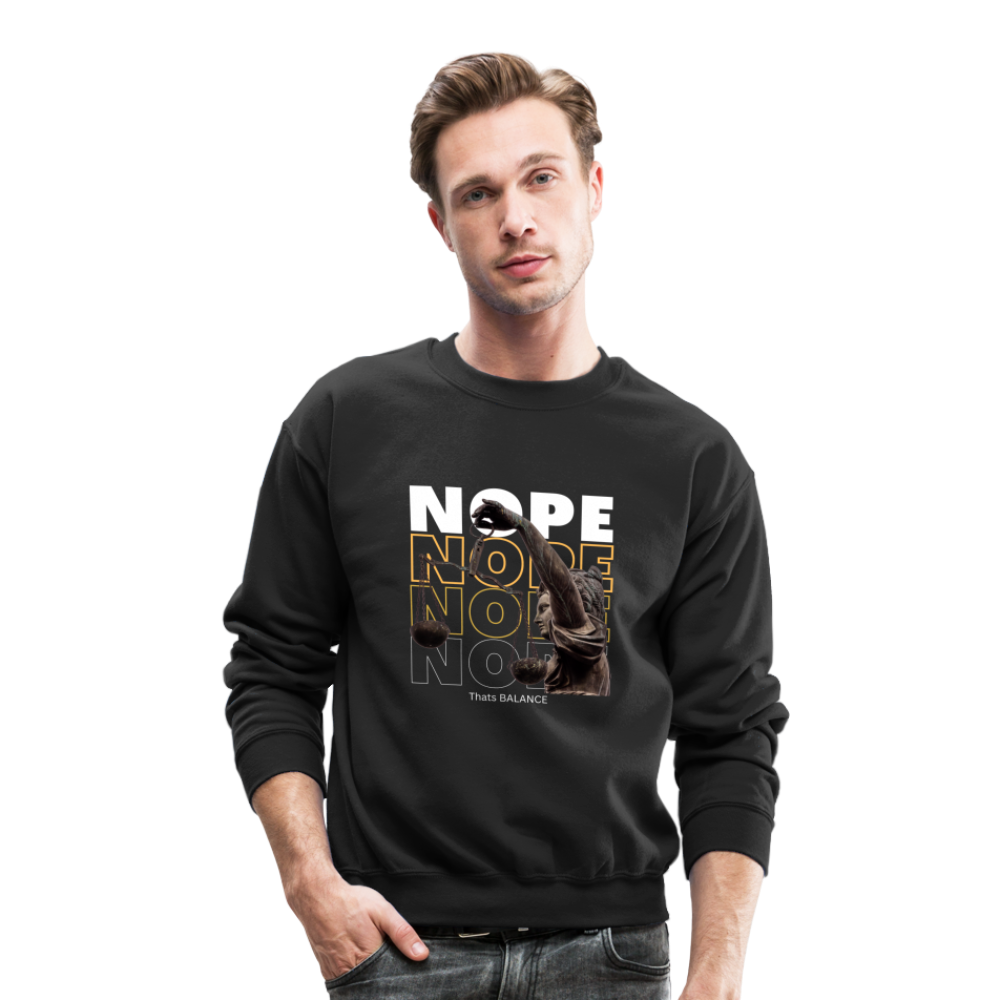 NOPE. is Balance Crewneck Sweatshirt - black