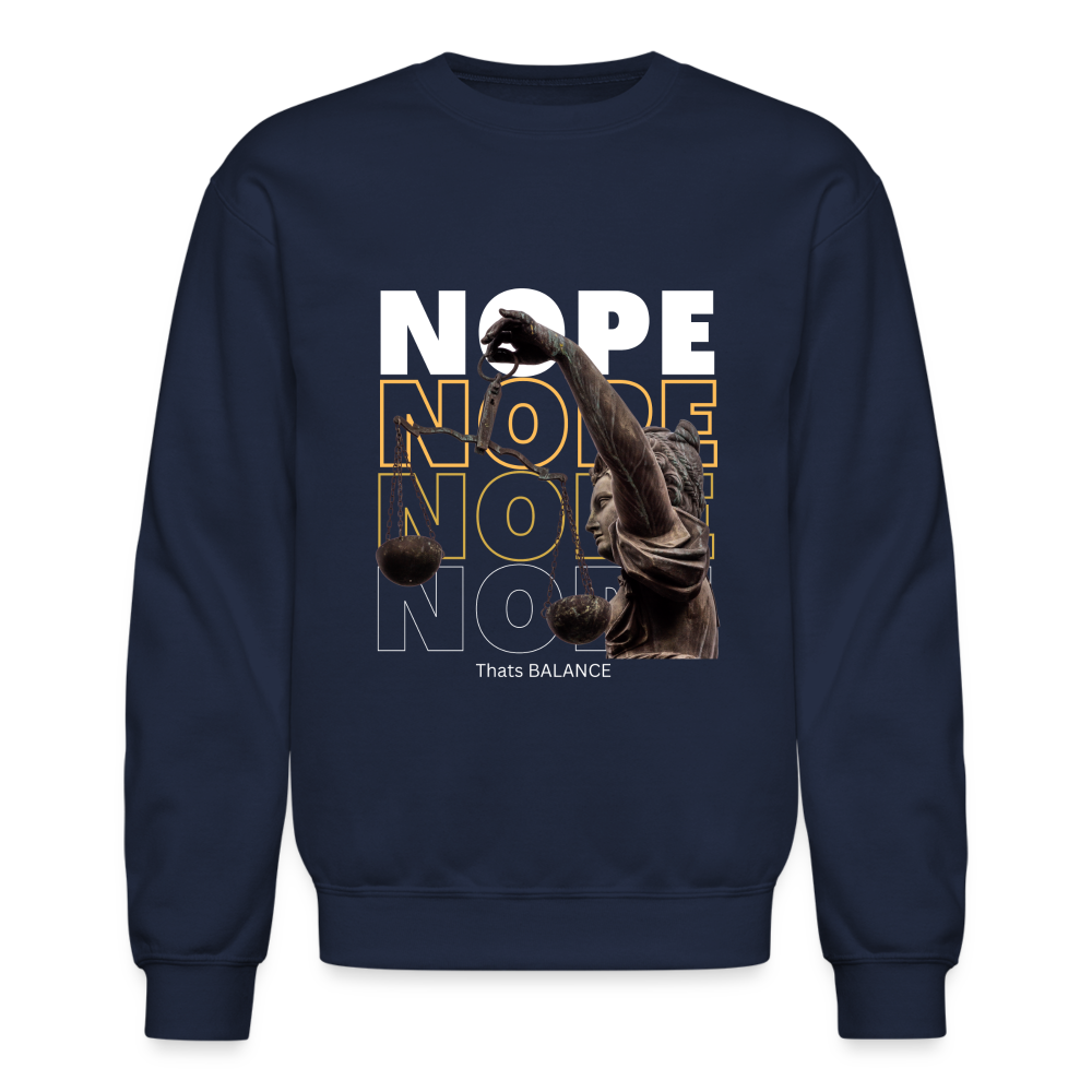 NOPE. is Balance Crewneck Sweatshirt - navy