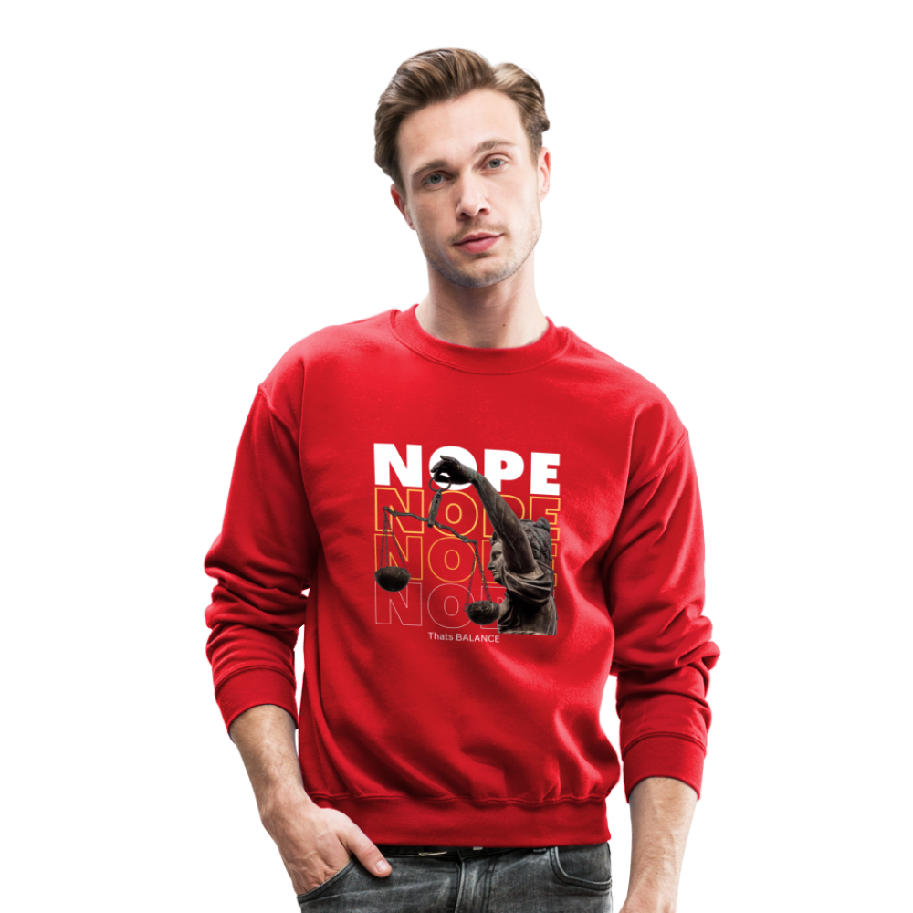 NOPE. is Balance Crewneck Sweatshirt - red