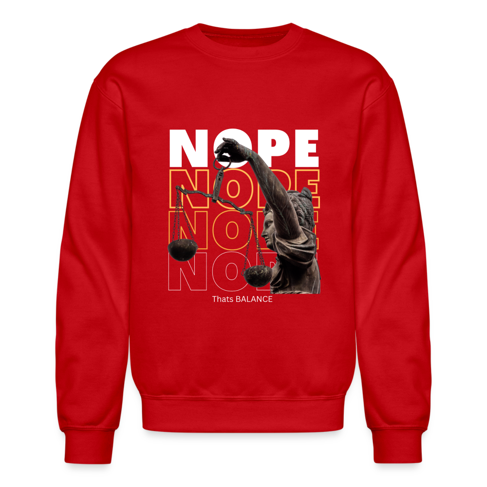NOPE. is Balance Crewneck Sweatshirt - red