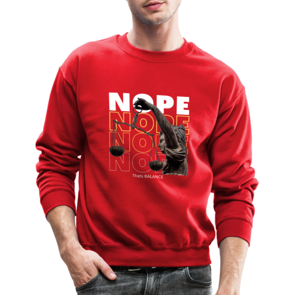 NOPE. is Balance Crewneck Sweatshirt - red