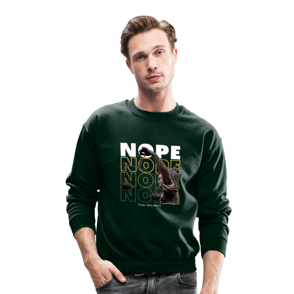 NOPE. is Balance Crewneck Sweatshirt - forest green