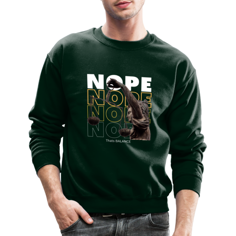 NOPE. is Balance Crewneck Sweatshirt - forest green
