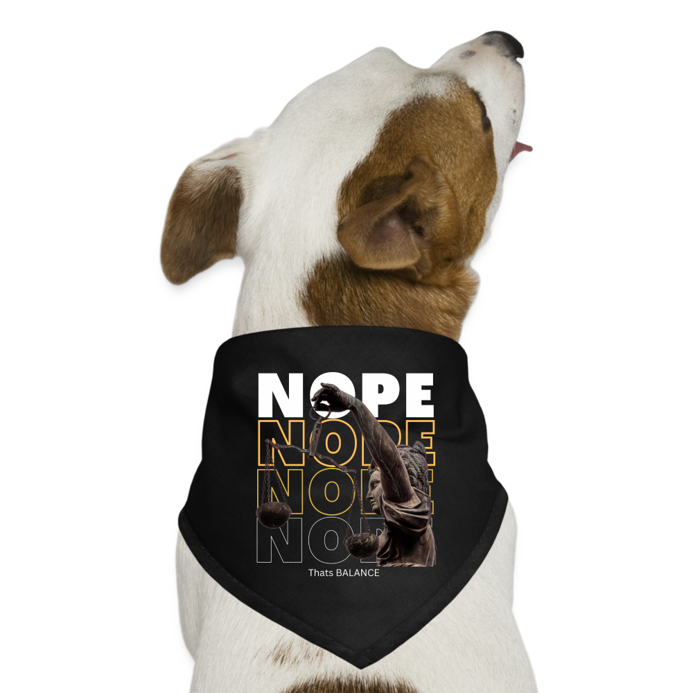 NOPE, Dog Bandana - black