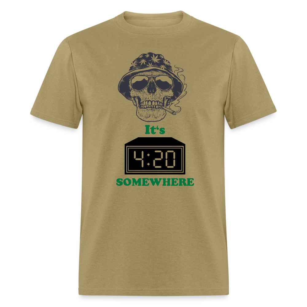 420 Unisex Classic T-Shirt - khaki