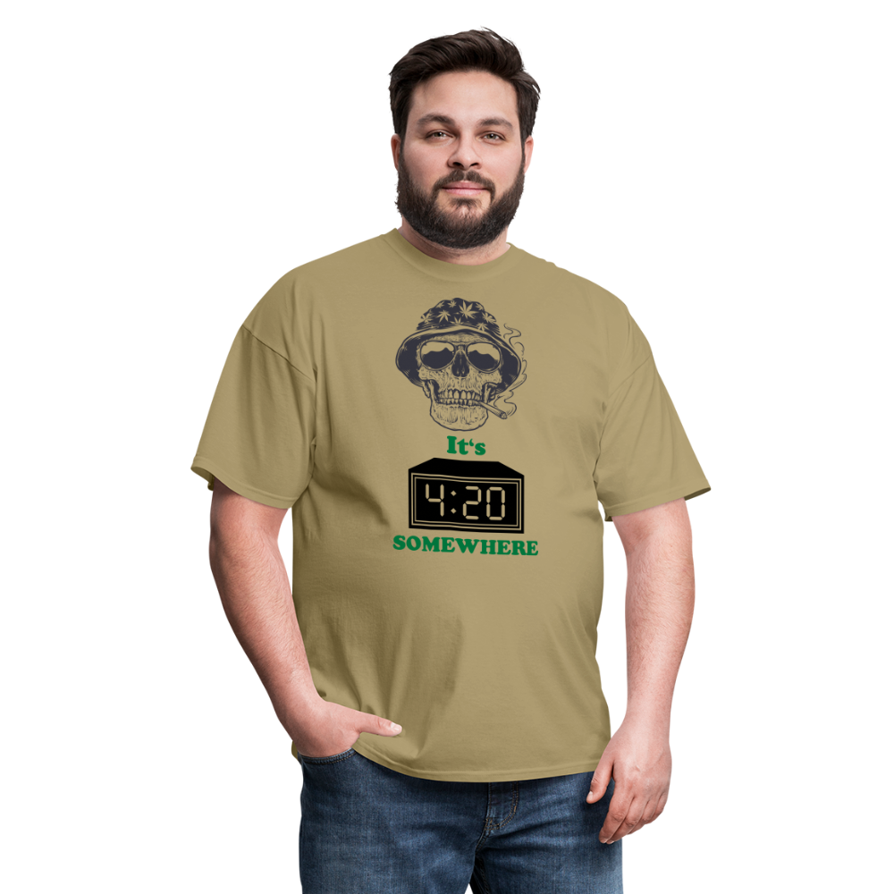 420 Unisex Classic T-Shirt - khaki