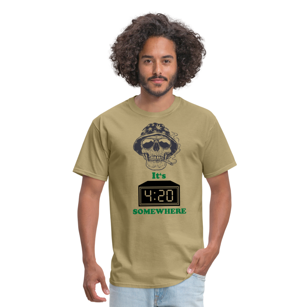 420 Unisex Classic T-Shirt - khaki