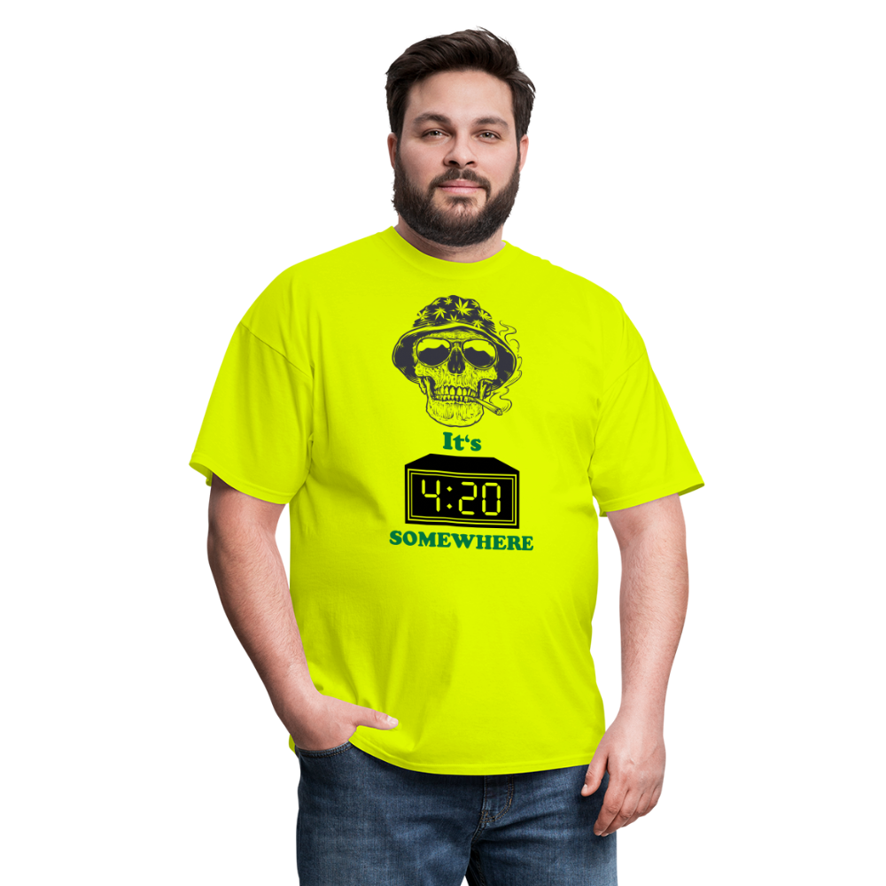 420 Unisex Classic T-Shirt - safety green