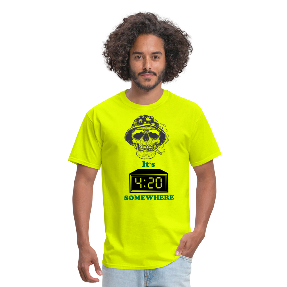 420 Unisex Classic T-Shirt - safety green