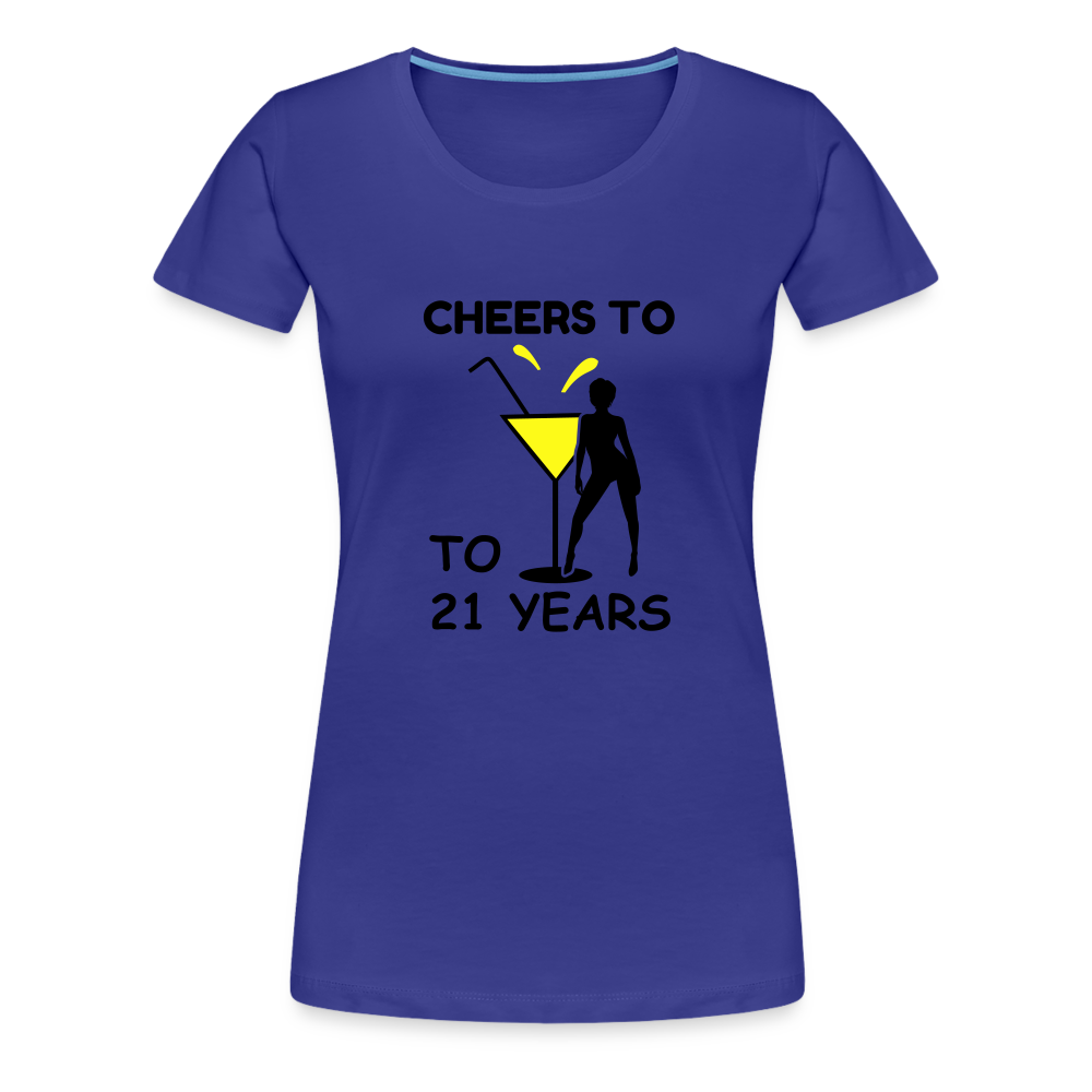 21ST BIRTHDAY Women’s Premium T-Shirt - royal blue