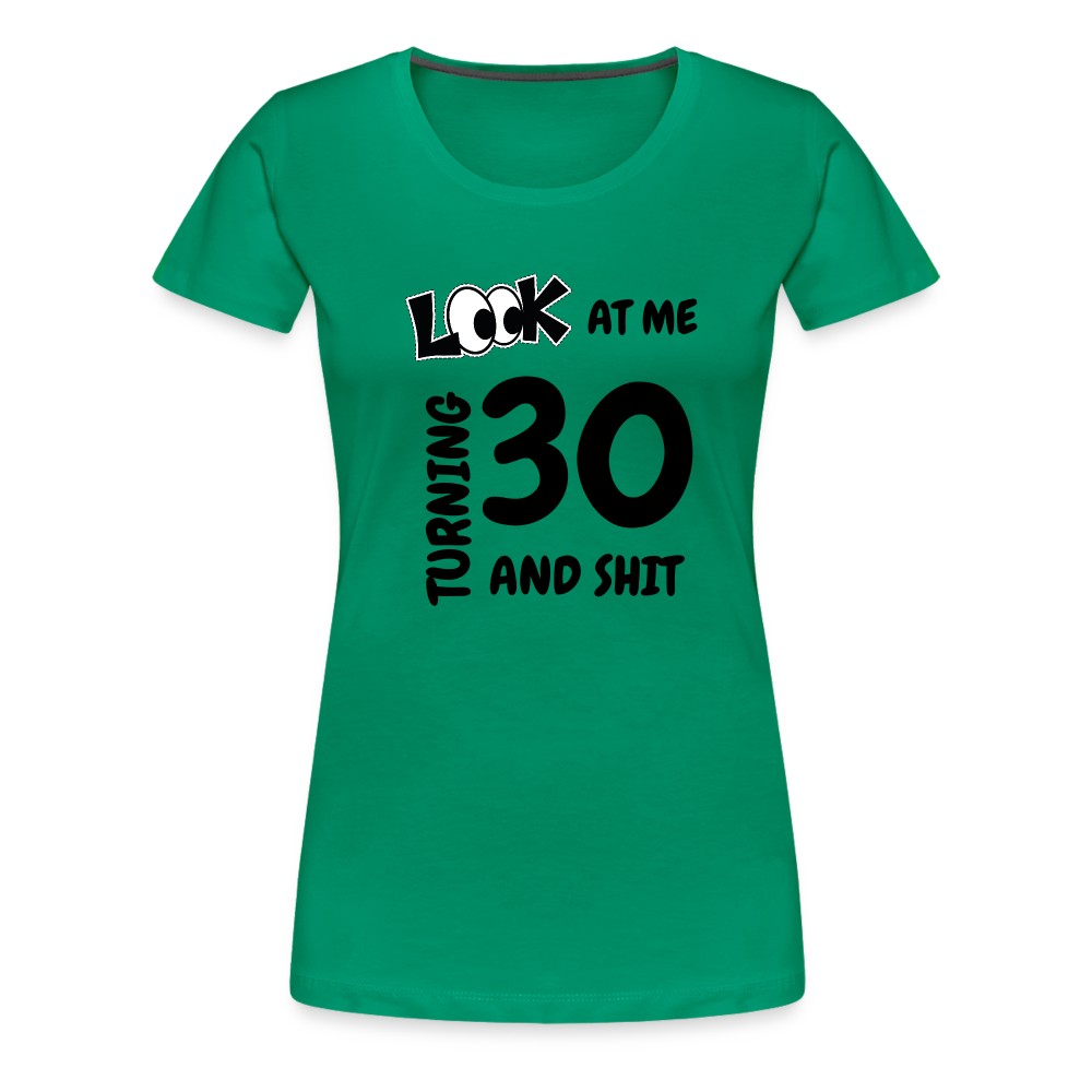 CHEERS TO 30 Women’s Premium T-Shirt - kelly green