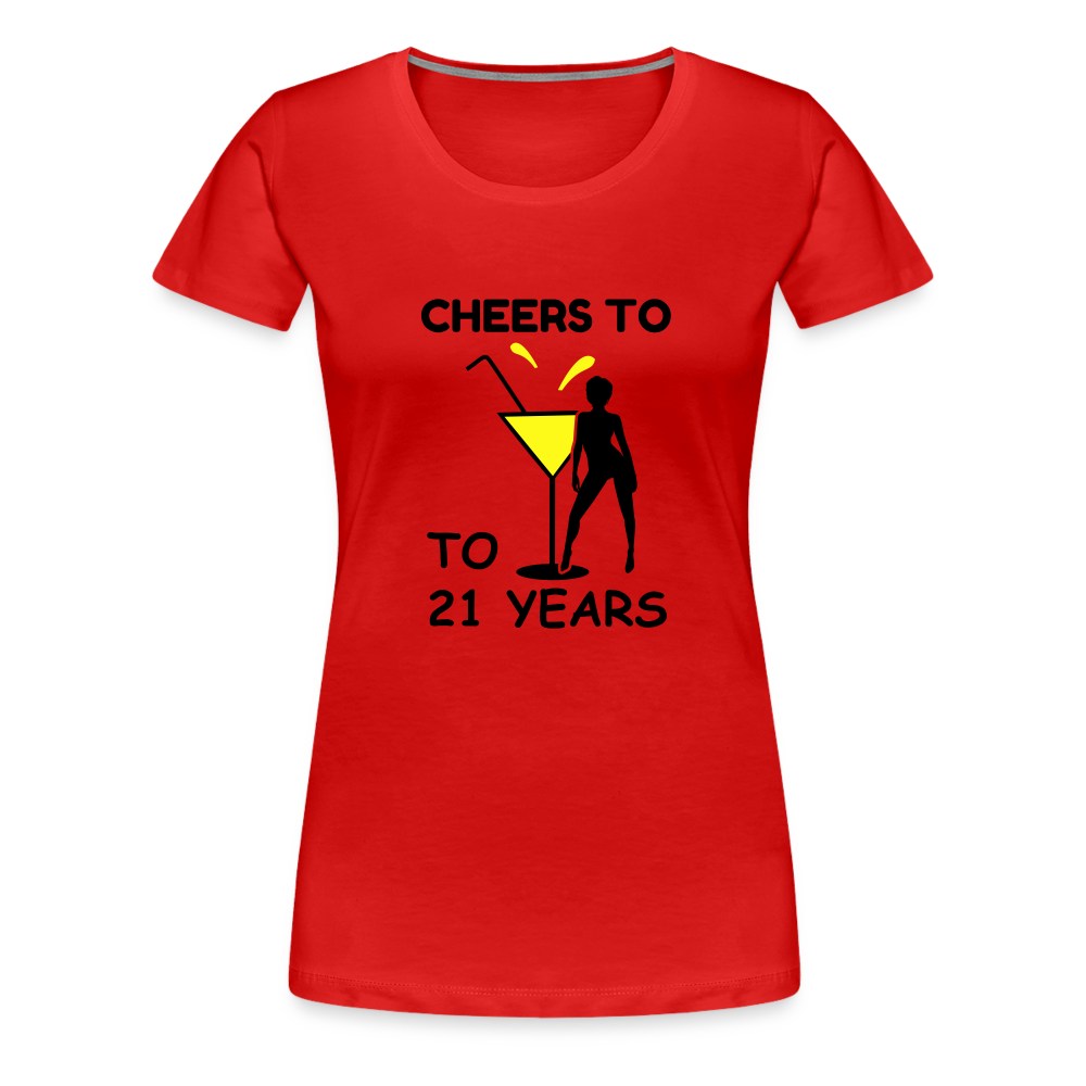 21ST BIRTHDAY Women’s Premium T-Shirt - red