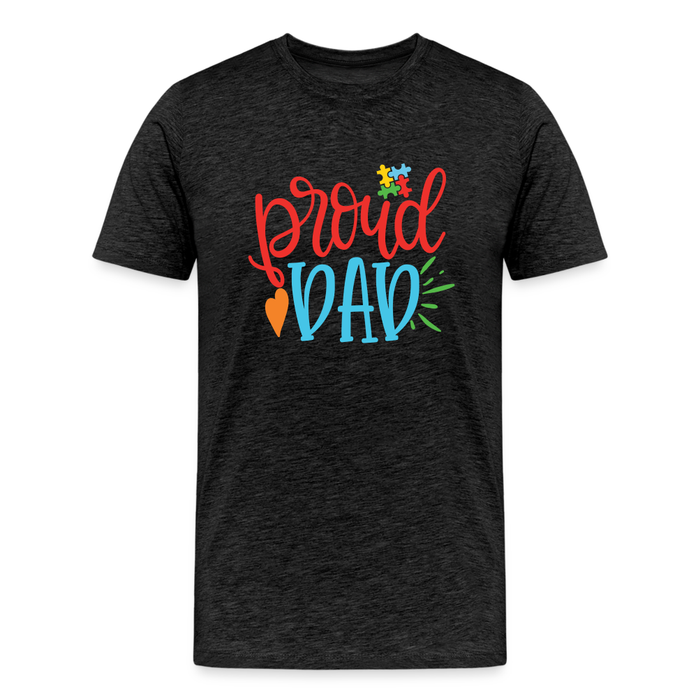 Proud Dad Men's T-Shirt - charcoal grey