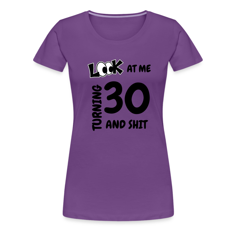 CHEERS TO 30 Women’s Premium T-Shirt - purple