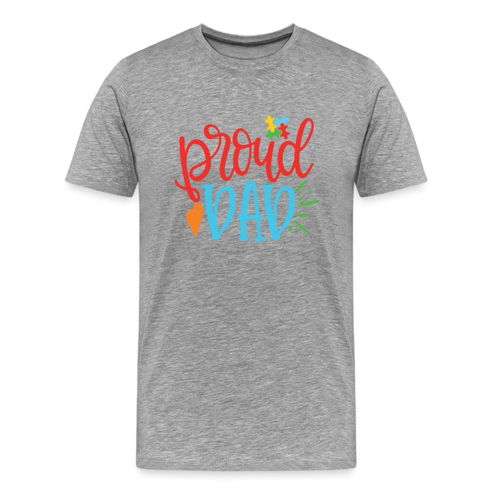 Proud Dad Men's T-Shirt - heather gray