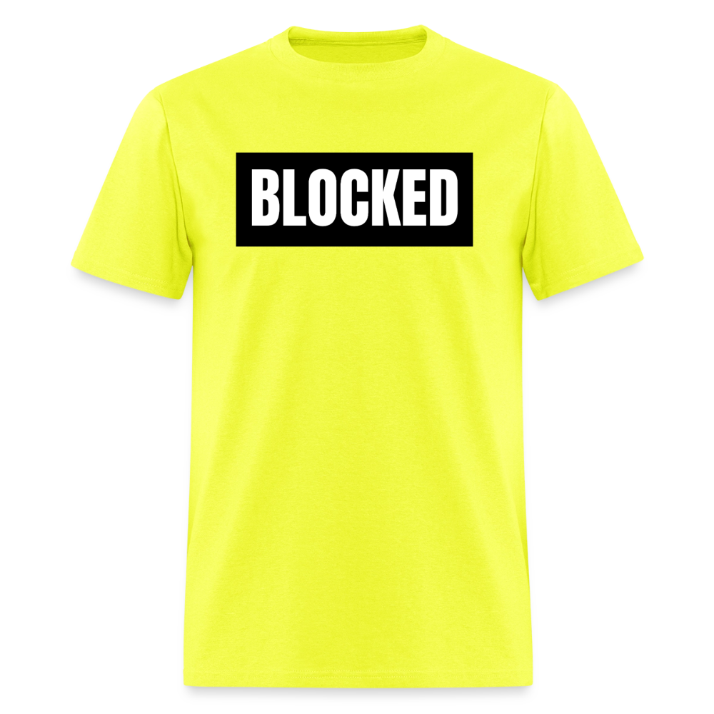 BLOCKED T-Shirt | GILDAN 5000 - safety green