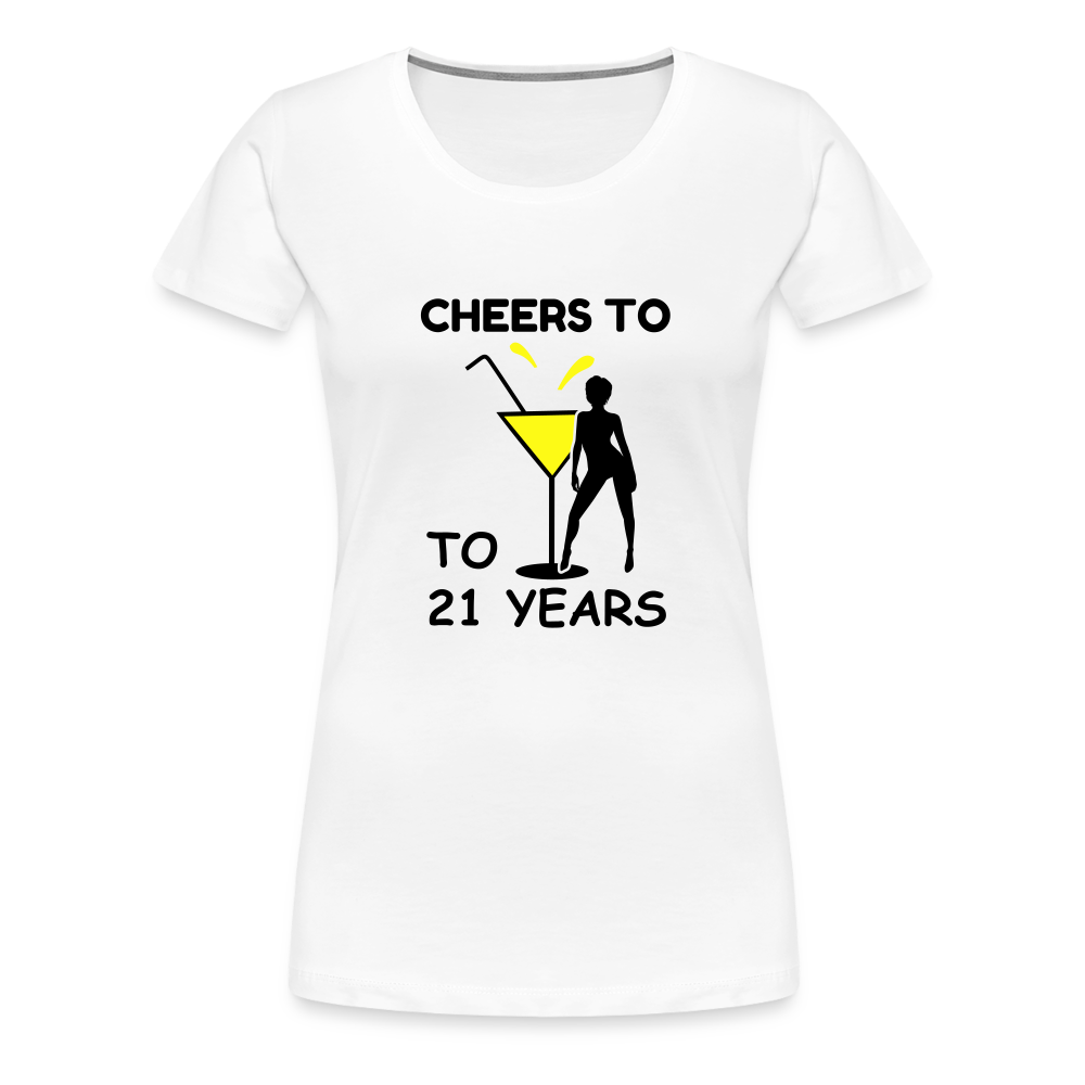 21ST BIRTHDAY Women’s Premium T-Shirt - white