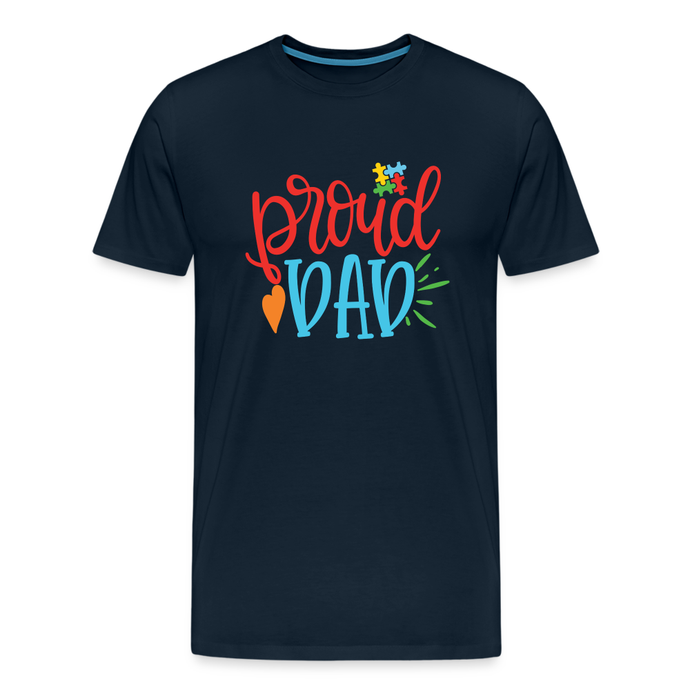 Proud Dad Men's T-Shirt - deep navy