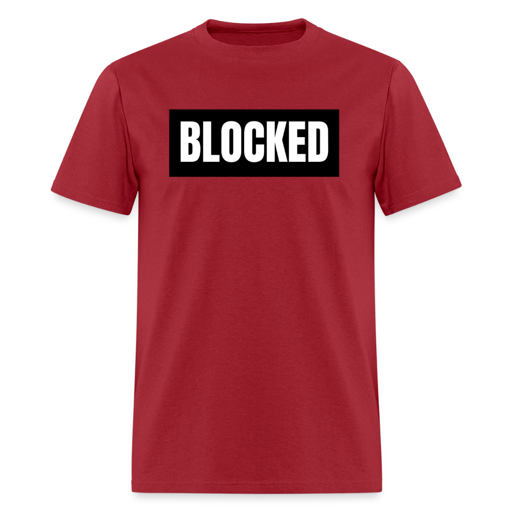BLOCKED T-Shirt | GILDAN 5000 - dark red