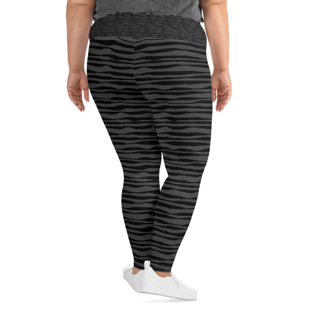 YOU'RE NOT ALONE All-Over Print Plus Size Leggings